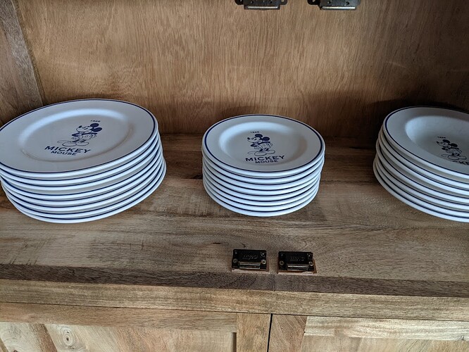 Plates in the cabinet